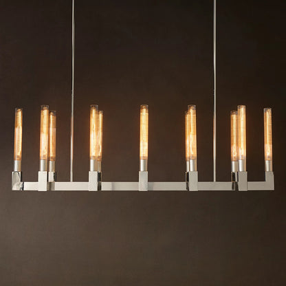 Modern Glass Linear Ceiling Light