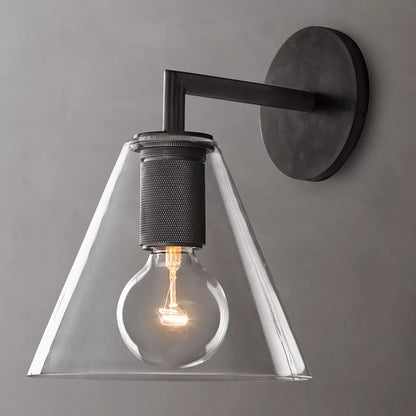 Utilitaire Glass Wall Sconce