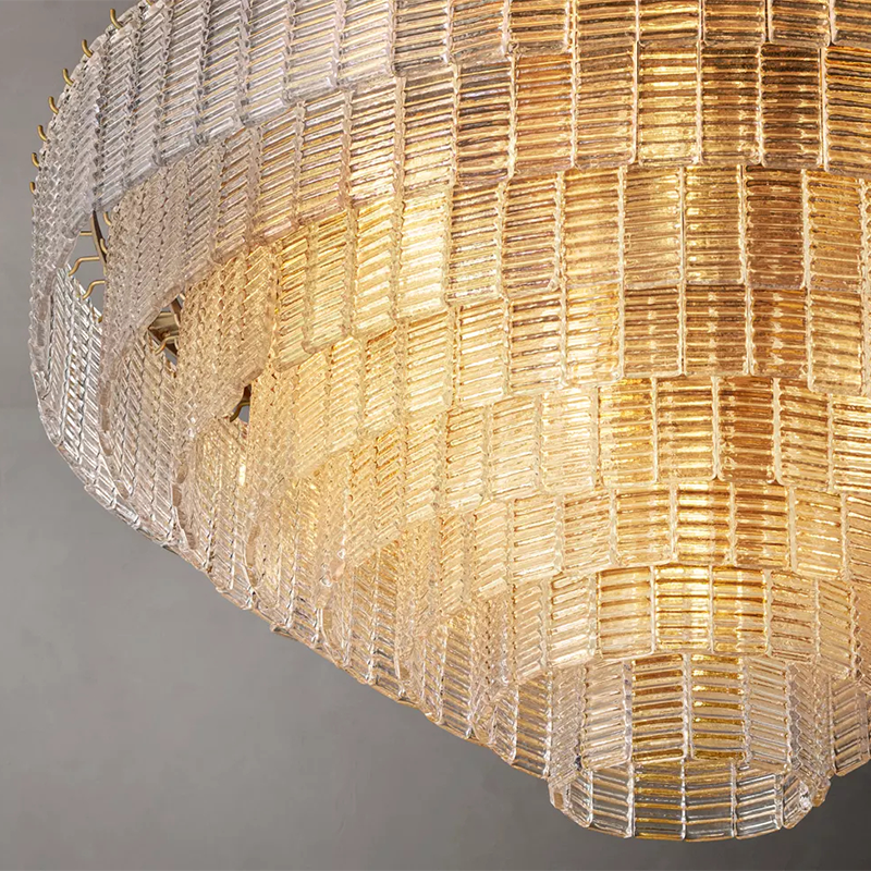 Sirene Tiered Clear Glass Chandelier