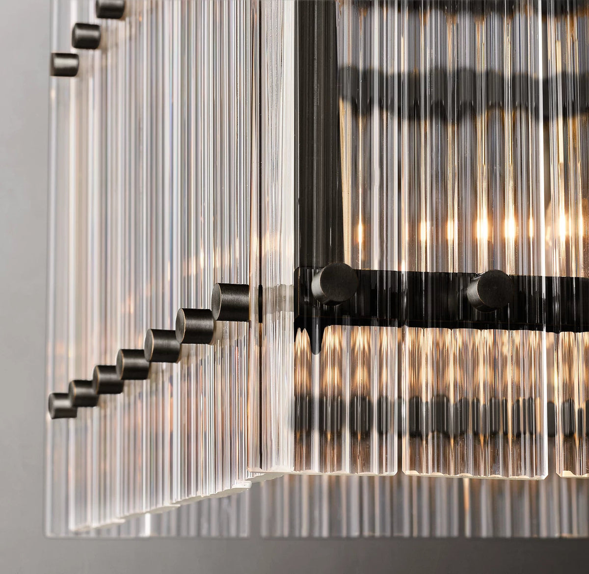 San Marco Modern Glass Linear Chandelier
