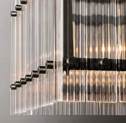 San Marco Modern Glass Linear Chandelier