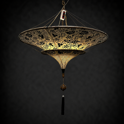 Floral Tassel Pendant Light