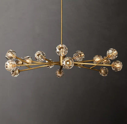 Clear Glass Round Chandelier
