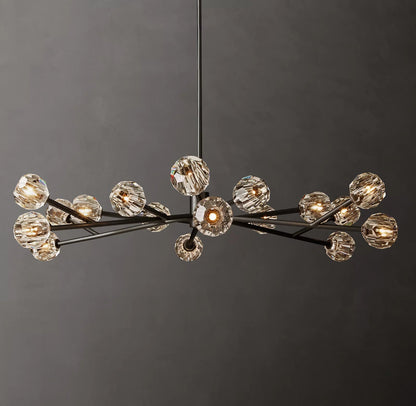 Clear Glass Round Chandelier
