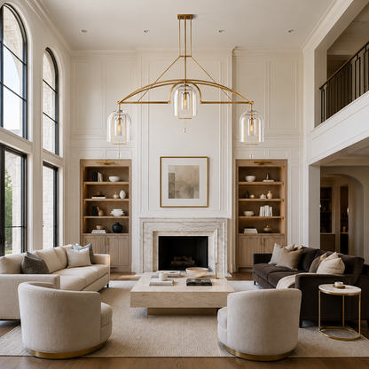 Fulcrum Large Linear Chandelier