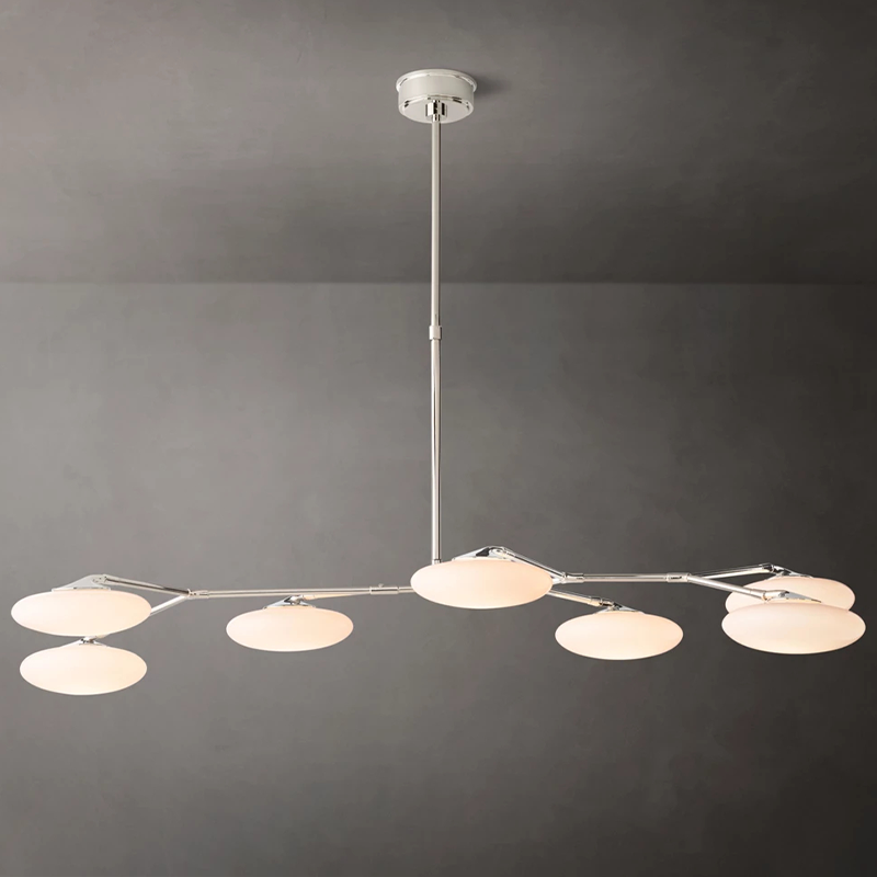 Modern Glass Linear Chandelier