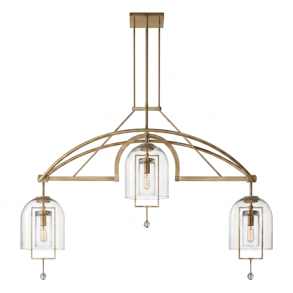 Fulcrum Large Linear Chandelier