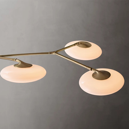 Modern Glass Linear Chandelier