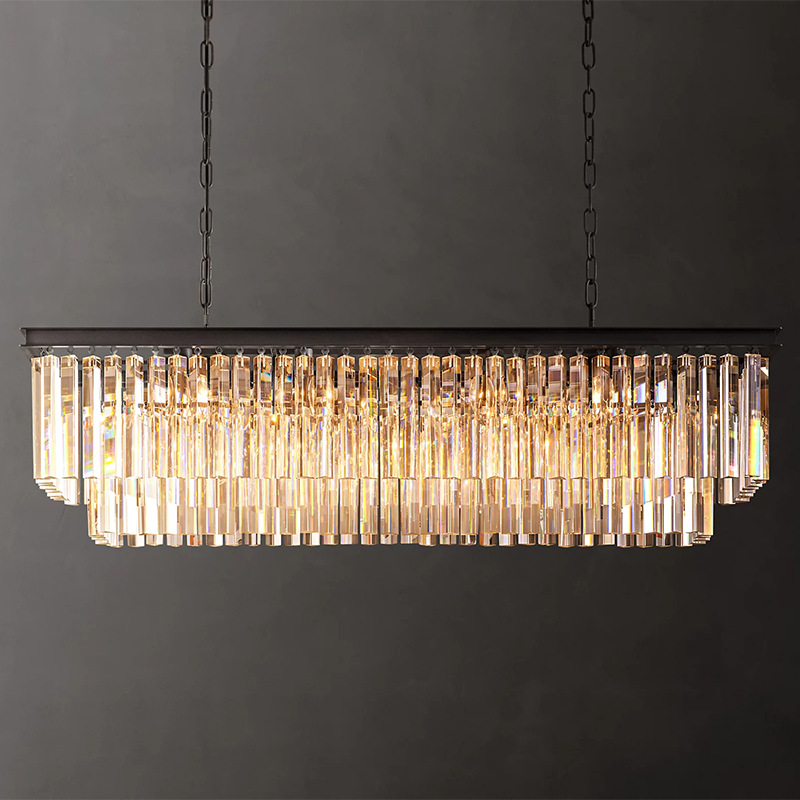 Odeon Art Deco Rectangular Chandelier