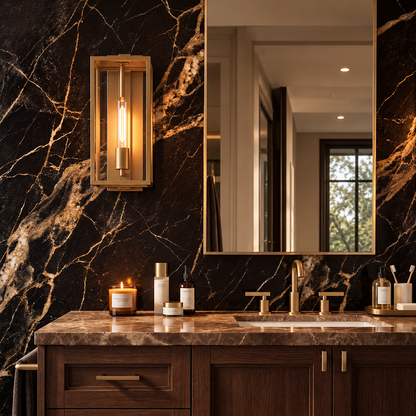 Glass Waterproof Wall Sconce