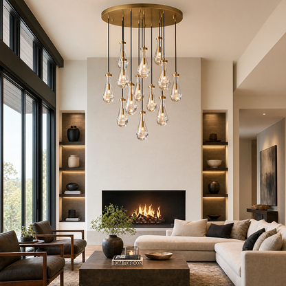 Rain Modern Round Chandelier
