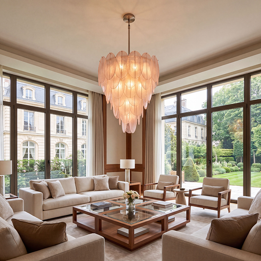 Vanetti Layered Glass Chandelier
