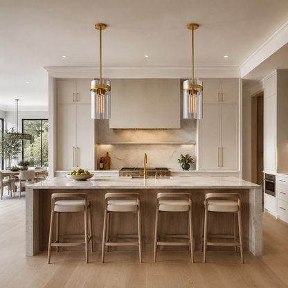 Ravelle Clear Glass Pendant Light