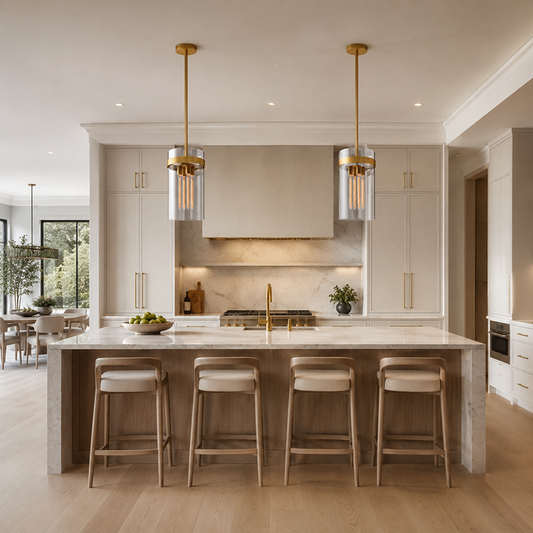 Ravelle Clear Glass Pendant Light