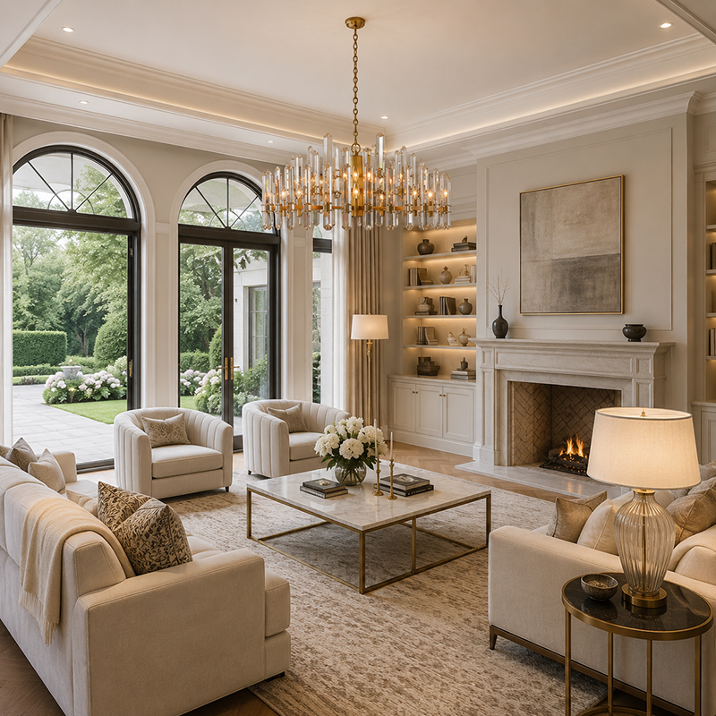 Bonnington Modern Round Chandelier