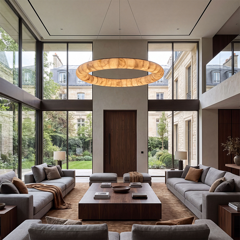 Rivage Lisse Modern Round Chandelier