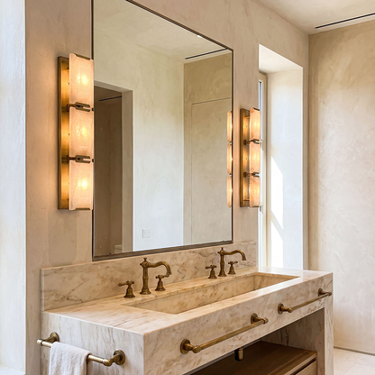 Harlow Triple Calcite Wall Sconce