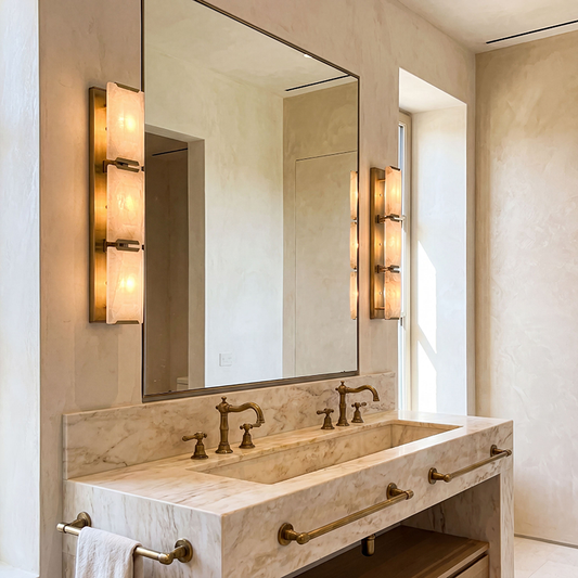 Harlow Triple Calcite Wall Sconce