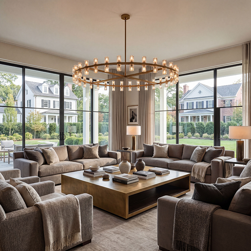 Arcachon Modern Round Chandelier