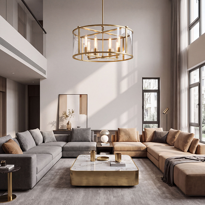 Beckman Modern Round Chandelier