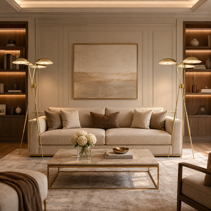 Carlson Three-Light Floor Lamp