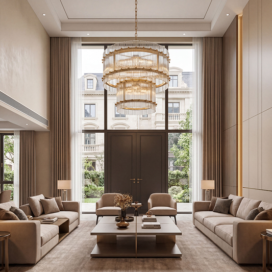 San Marco Two-Tier Glass Chandelier