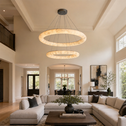 Rivage Lisse Two-Tier Round Chandelier
