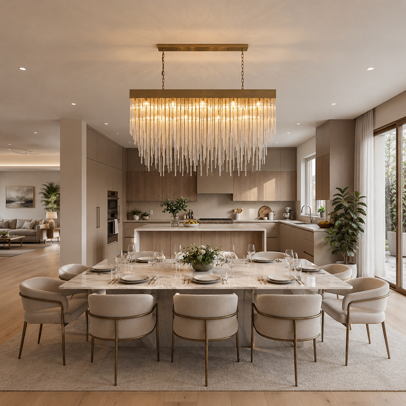 Cascada Linear Crystal Chandelier