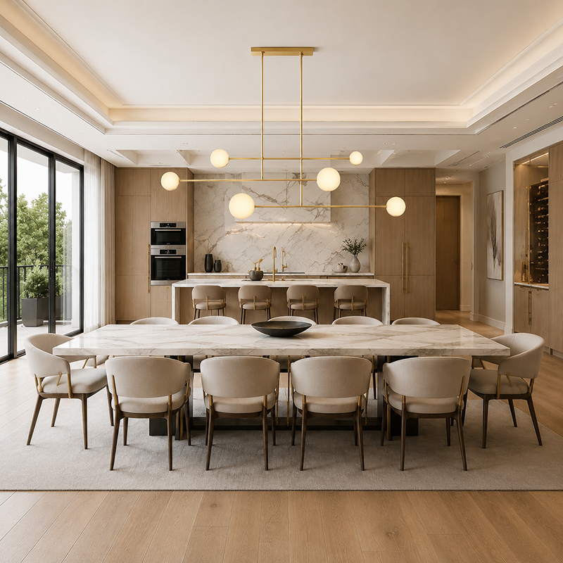 Alabaster Linear Chandelier