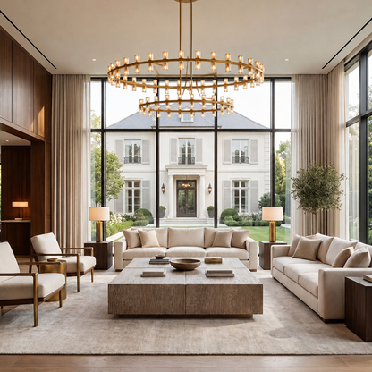 Arcachon Two-Tier Round Chandelier