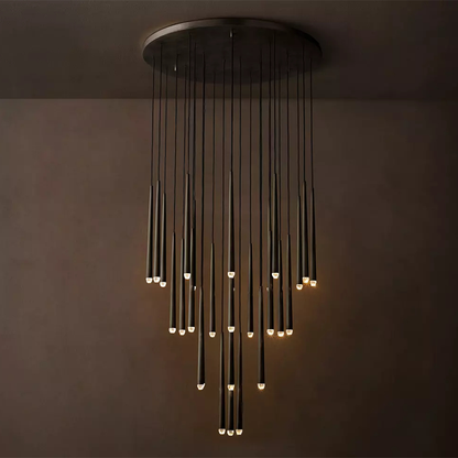 Modern Tapered Cluster Chandelier