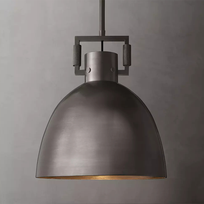 Machinist Metal Cloche Pendant Light
