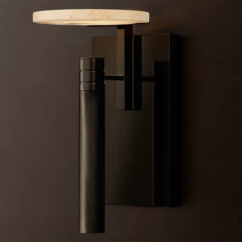 Modern Alabaster Wall Sconce