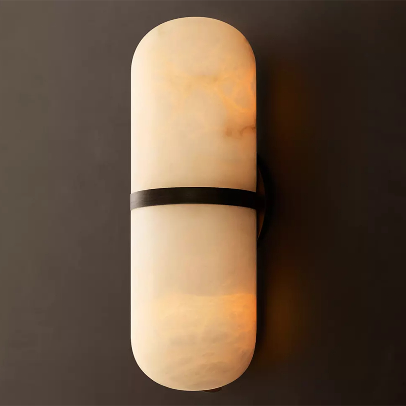 Modern Alabaster Wall Sconce