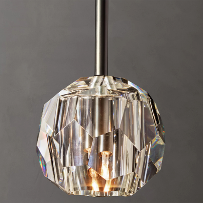 Crystal Ball Glass Pendant Light