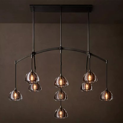 Hemisphere Modern Linear Chandelier