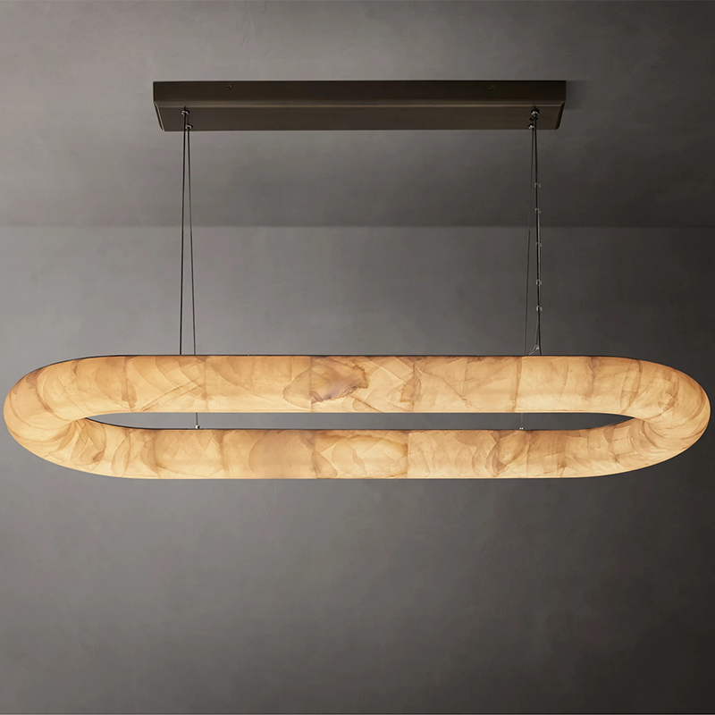 Rivage Lisse Modern Oval Chandelier