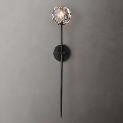 Large Clear Glass Wall Sconce