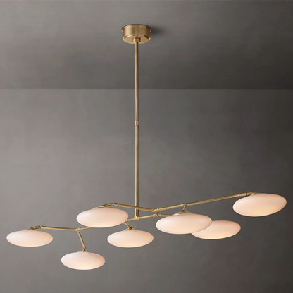 Modern Glass Linear Chandelier