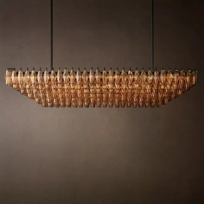 Chiara Rectangular Glass Chandelier