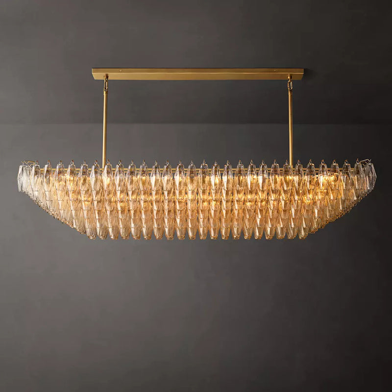 Chiara Rectangular Glass Chandelier