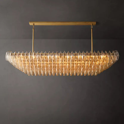 Chiara Rectangular Glass Chandelier