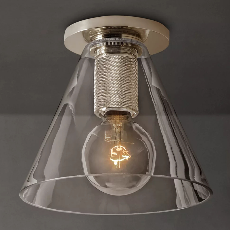 Utilitaire Cone Shade Flush Mount