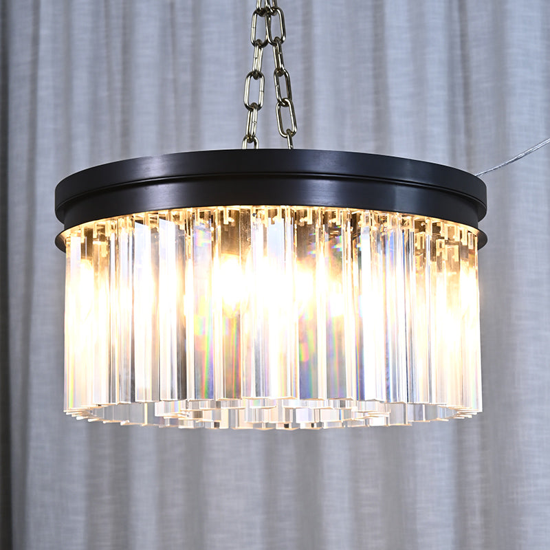 Round K9 Crystal Flush Mount