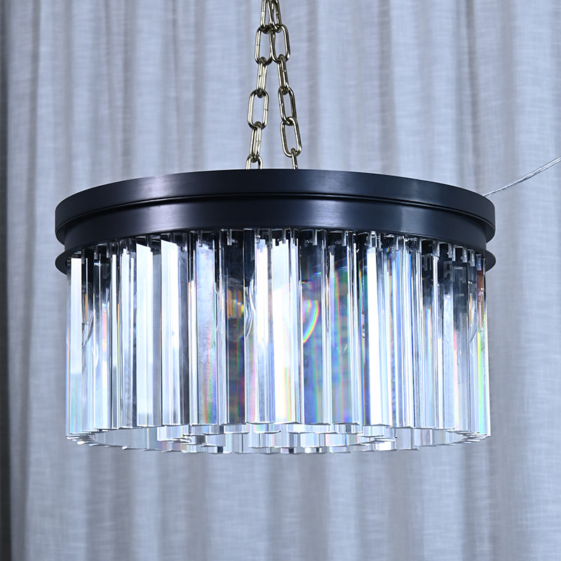 Round K9 Crystal Flush Mount
