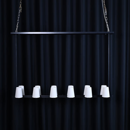 Fabric Shade Linear Chandelier
