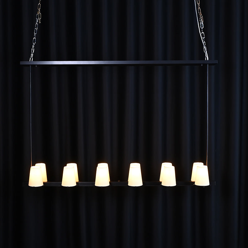 Fabric Shade Linear Chandelier