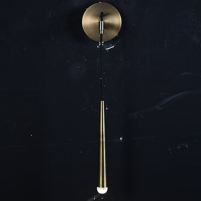 Minimalist Brass Tube Wall Sconce