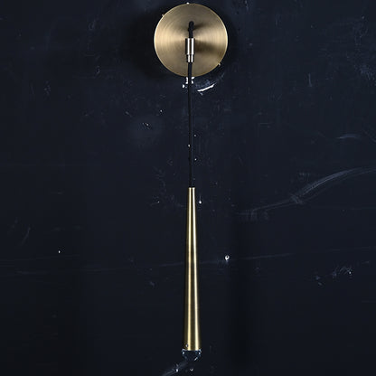 Minimalist Brass Tube Wall Sconce