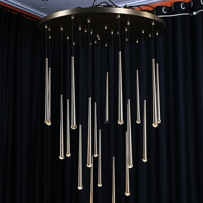 Modern Tapered Cluster Chandelier